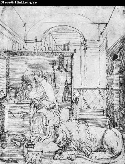 Albrecht Durer St Jerome in His Study